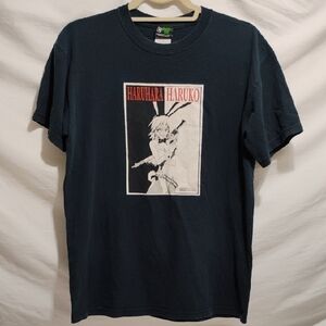 SALE! RARE! 1999 Haruhara Haruko FLCL Anime Graphic T-Shirt - Black